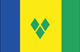 Saint Vincent en de Grenadines Flag